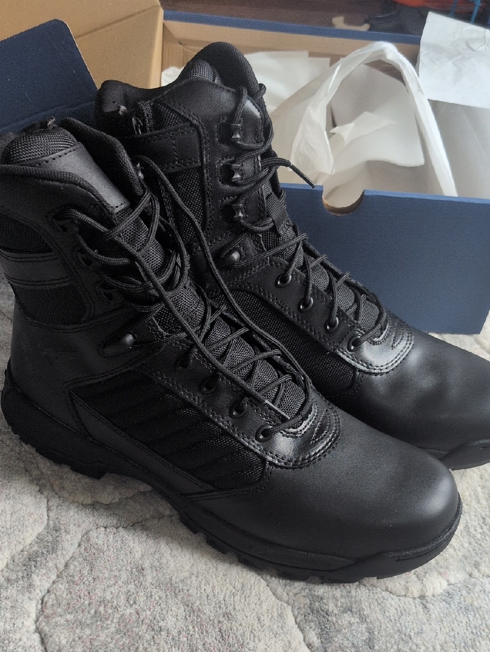 Bates Black Tactical 8" Lace-Up Duty Boots